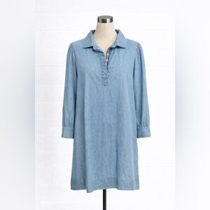 Vineyard Vines - Margo Chambray Shirt Dress - Light Blue Long Sleeve - Sz. M